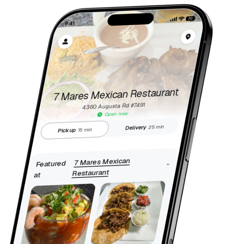 7 Mares Mexican Restaurant app preview